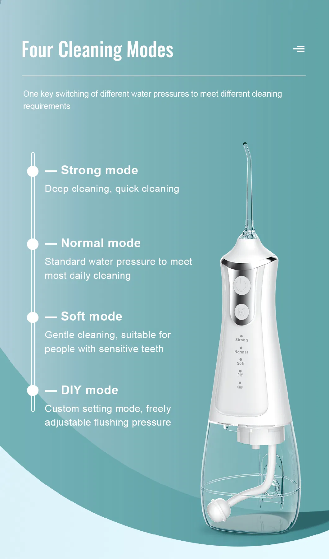 Rechargeable Smart Vibrating Water Flosser Household Cleaning Tools Accessories Electric Water Flosser Best Oral Irrigator