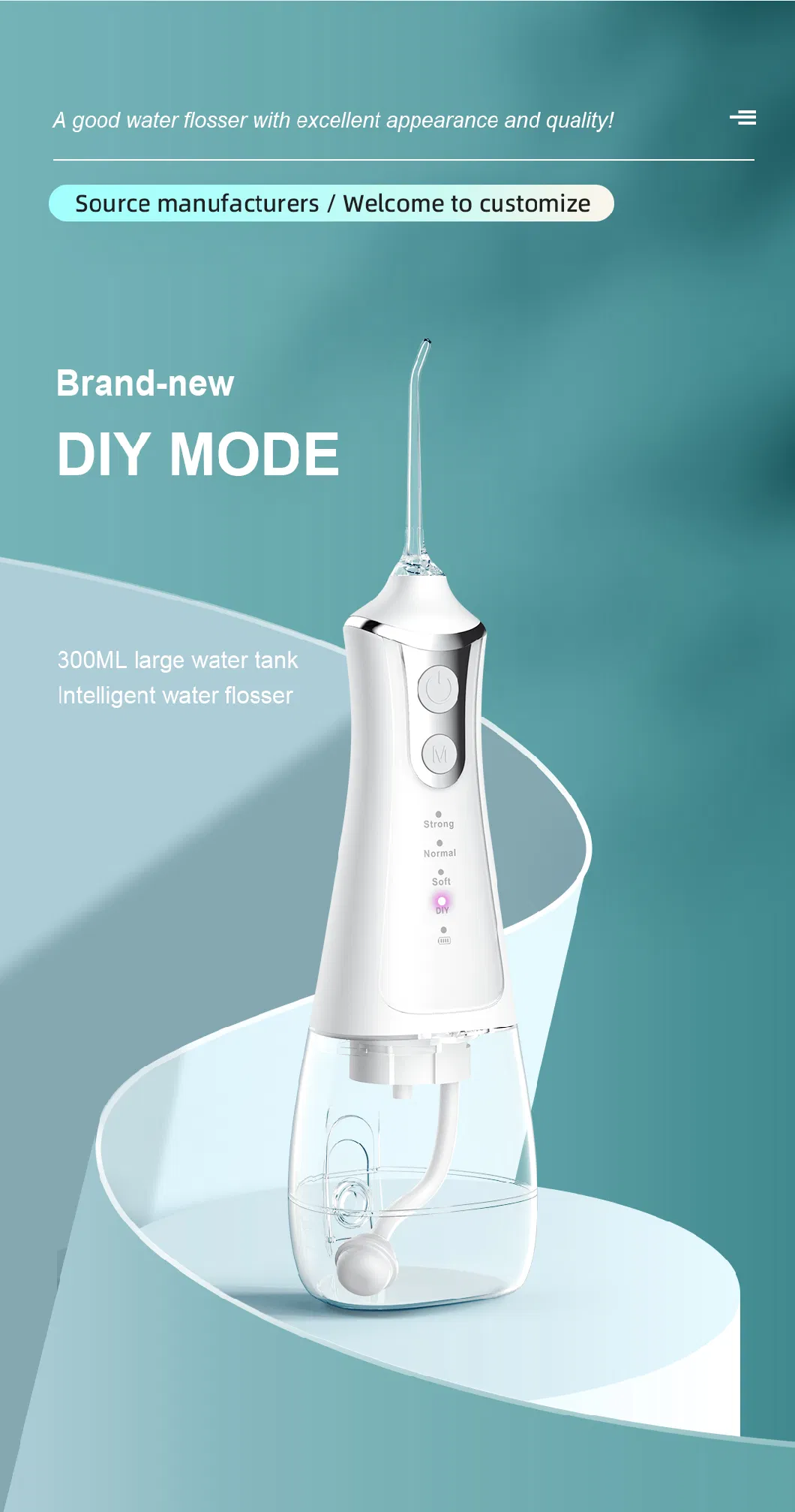 Rechargeable Smart Vibrating Water Flosser Household Cleaning Tools Accessories Electric Water Flosser Best Oral Irrigator